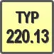 Piktogram - Typ: 220.13